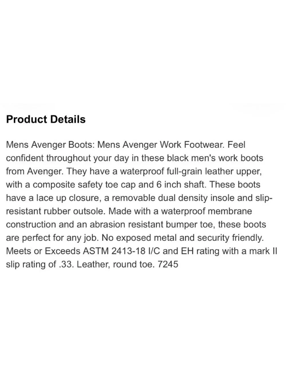 Avenger excellent durably